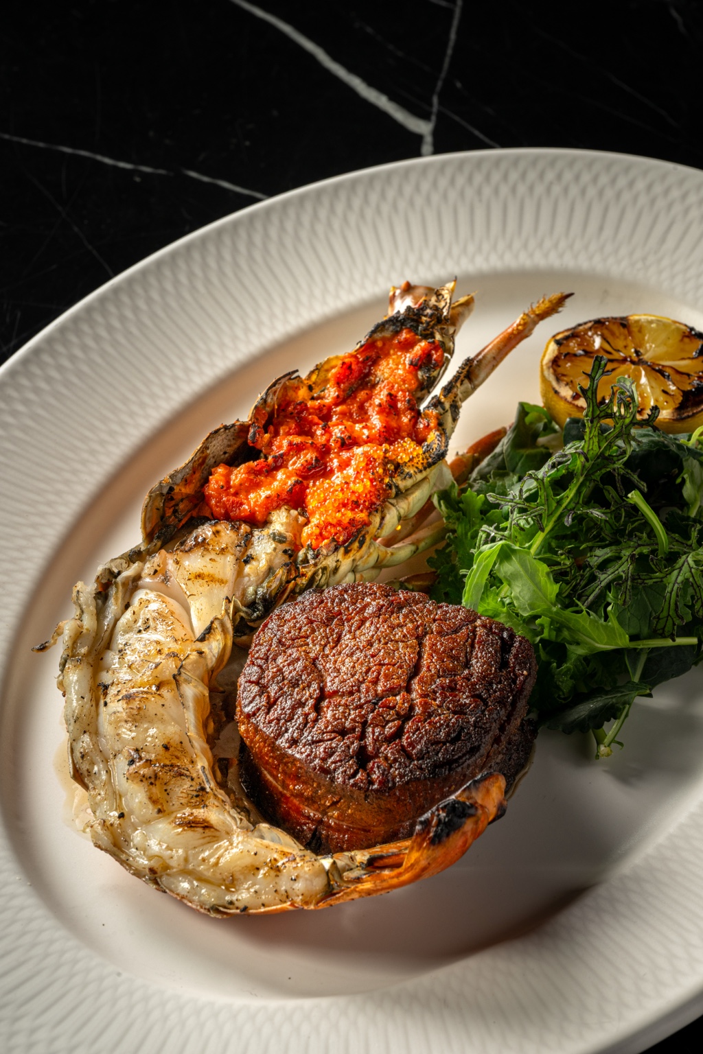 Asado Surf and Turf with Angus tenderloin and lobster